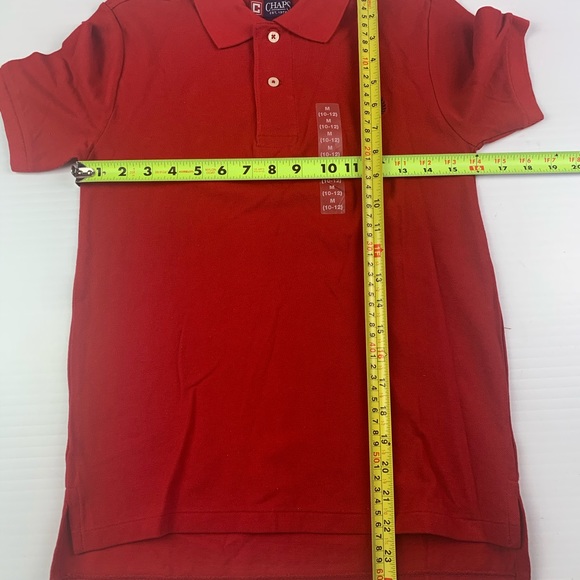 CHAPS Boys Polo Shirt Size M (10-12) Red NWT - Picture 5 of 7